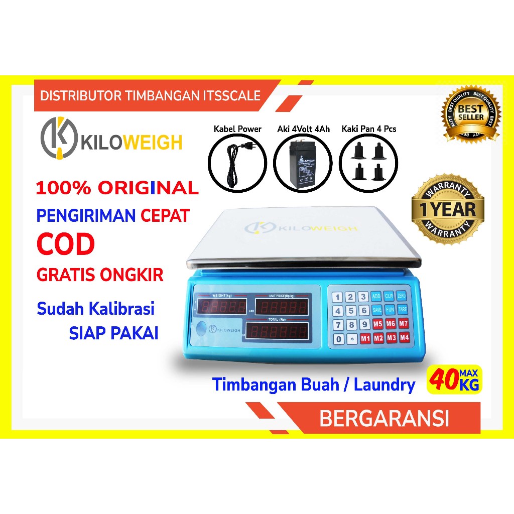 TIMBANGAN BUAH KILOWEIGH ACS-A 40Kg