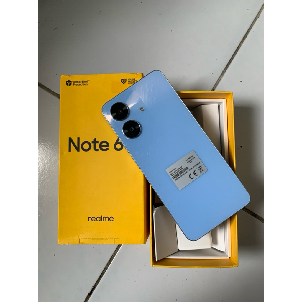 realme note 60 ram 6/128 second orian - hp second realme note 60 ram 6/128 fullset orian