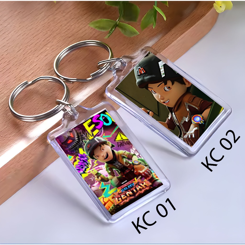 Keychain Boboiboy Gentar - Ganci Boboiboy - Gantungan Kunci -  Boboiboy Gentar