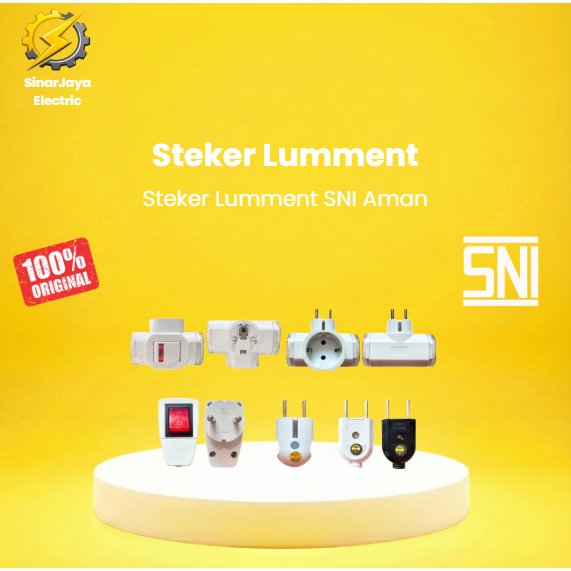 Steker Lumment SNI Aman dan Tahan Panas Colokan Listrik Anti Meleleh  Stopkontak Berkualitas