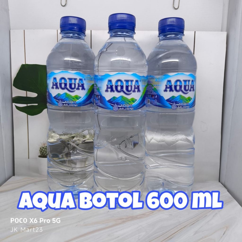 AQUA BOTOL KEMASAN 600 ML 1 DUS
