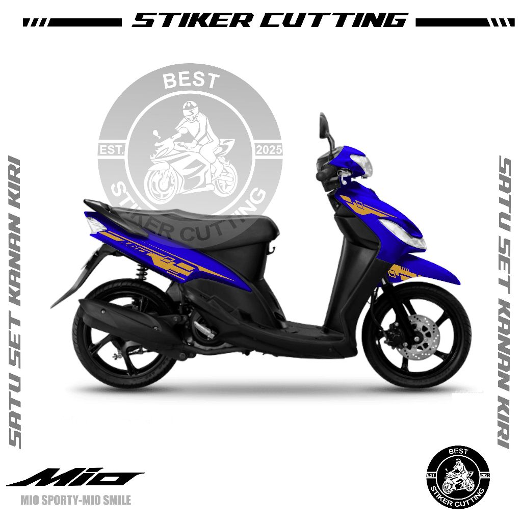 STIKER CUTTING MIO SMILE-MIO SPORTY MOTIF 04 / STIKER MIO LAMA / STICKER MIO SMILE / LIST/CUTTING ST