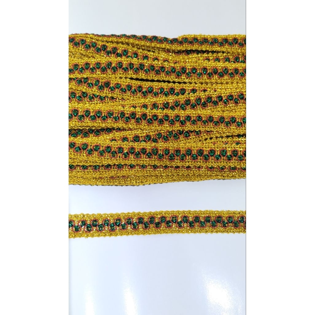 Renda Emas 2cm ( minimal belanja 20k boleh campur barang lain)u