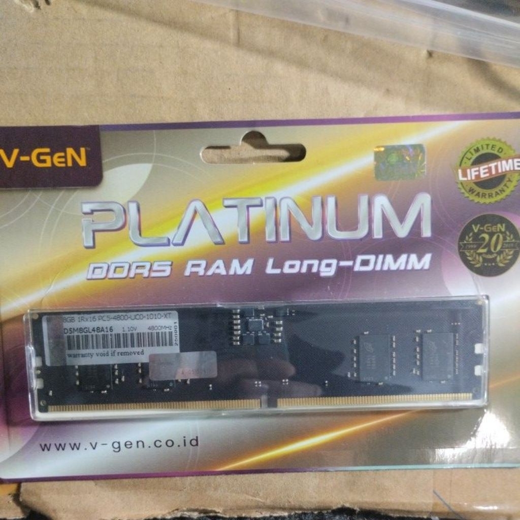 Memory Komputer Ram V-GEN DDR5 8Gb PC 4800