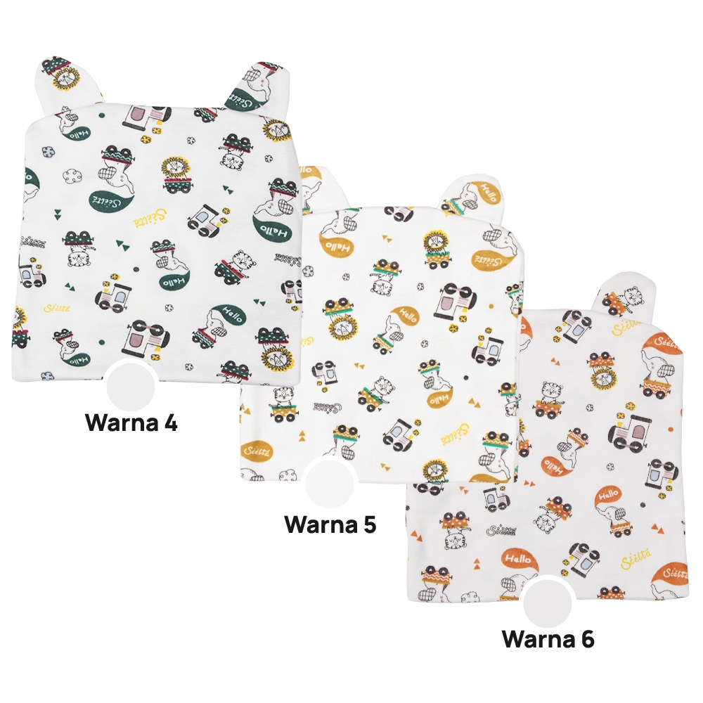 Scelta Baby - Topi Bayi Bahan Katun Nyaman Size Free | TP SC 330 thumbnail 4