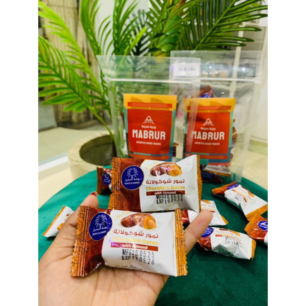 coklat almond kurma ori Arab | coklat kurma | coklat almond