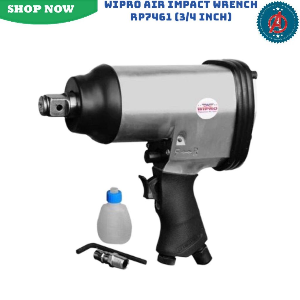 Air Impact Wrench 3/4" TWIN HAMMER Mobil WIPRO RP-7461 / Alat Buka Pasang Baut Impact Wrench ANGIN 3