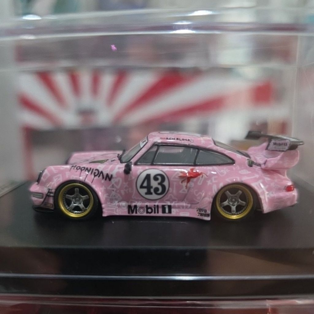 King model RWB Porsche 964 Pink Pig Hoonigan Limited Edition 034/499