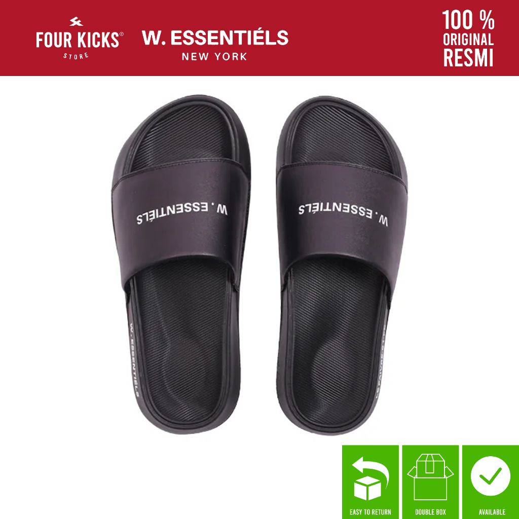 W Essentiels Slides Le Faivre Black - 100% ORIGINAL RESMI