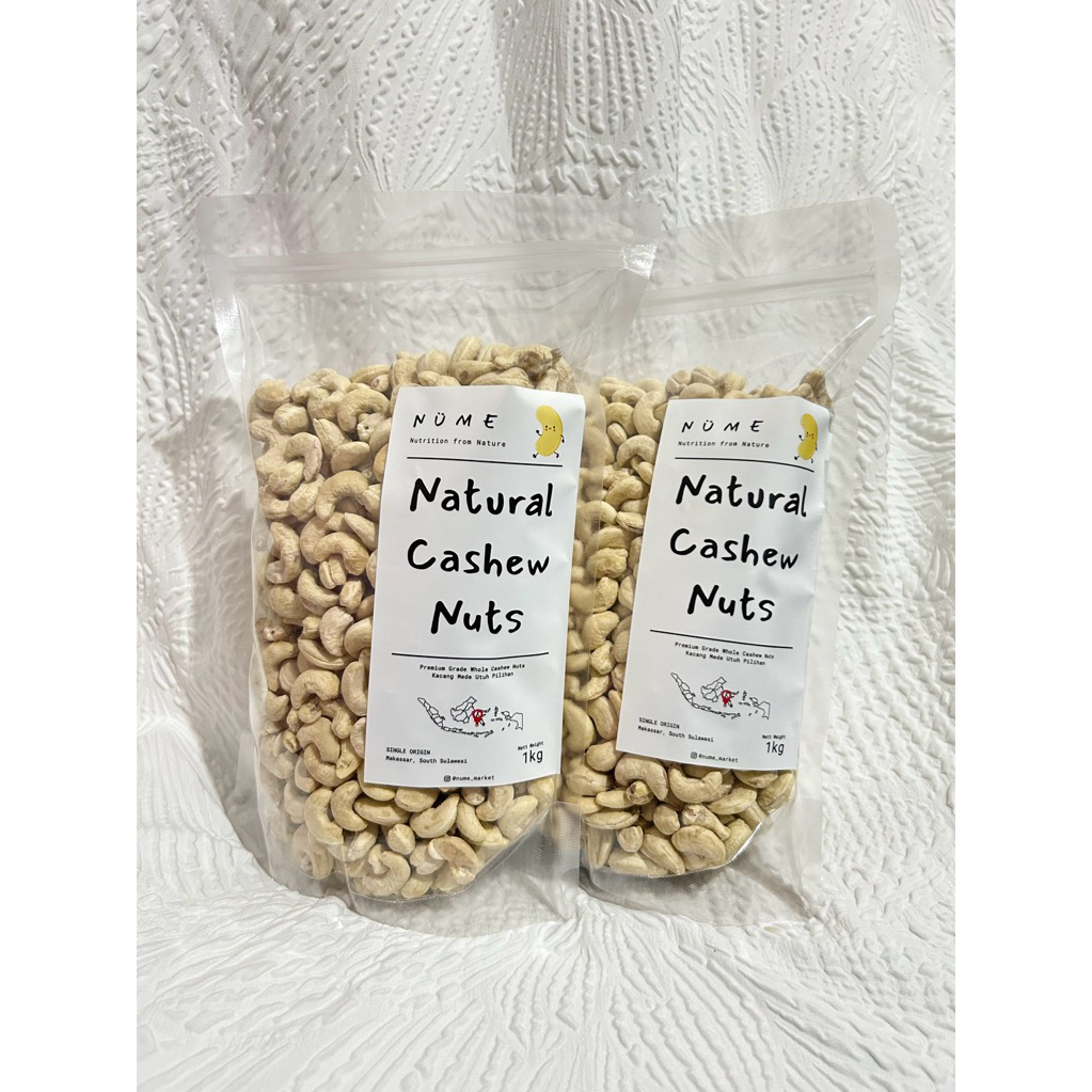 kacang mede mete utuh premium mentah 1kg cashew nuts sulawesi selatan makassar mentah