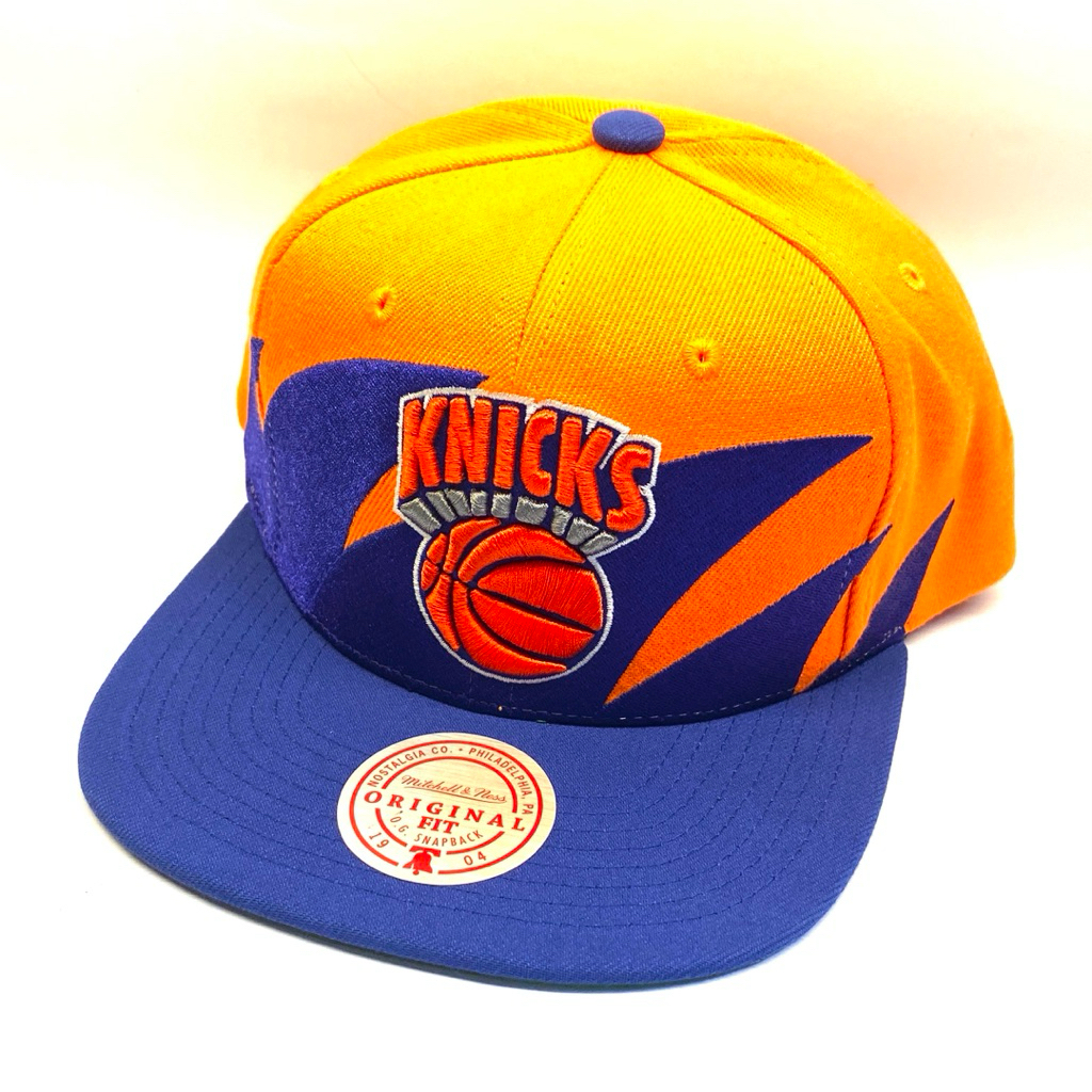 Topi Mitchell & Ness NBA HWC New York Knicks Shark Tooth Orange Blue