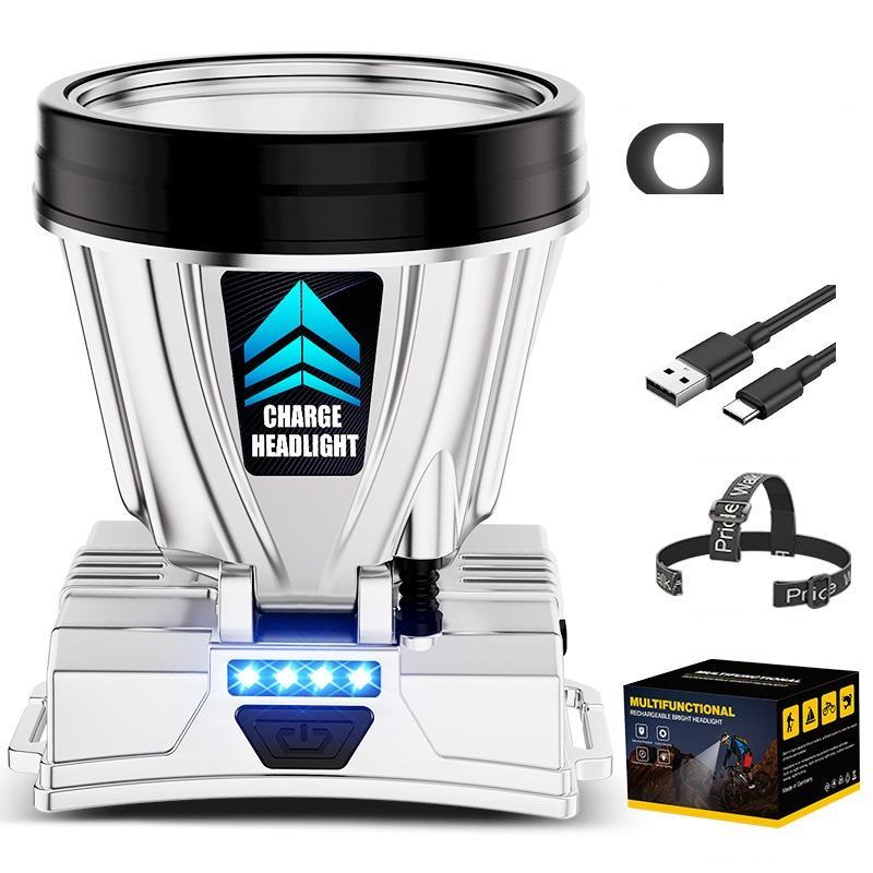 Senter Kepala Headlamp Lampu Headlight LED / Senter Kepala USB Rechargeable Powerbank Waterproof