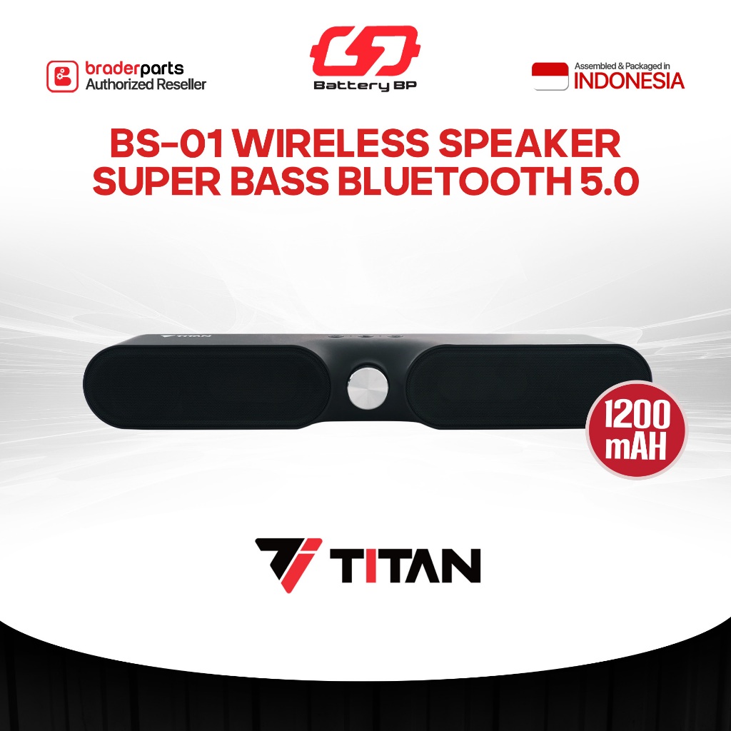 Titan BS-01 Wireless Speaker Super Bass 1200mAh-Bluetooth 5.0+EDR