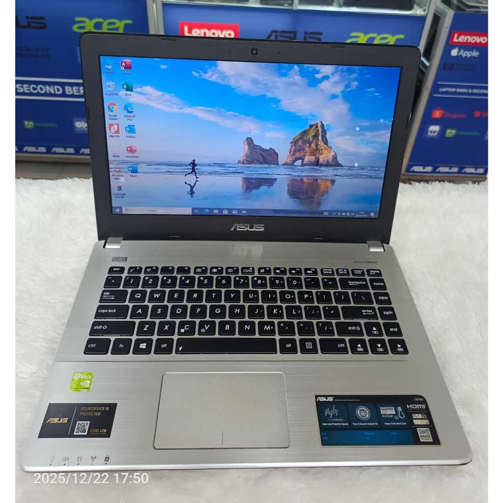 Laptop Asus A450L Core i5 gen 4 RAM 8 GB SSD 256 GB HDD 500 GB SIAP PAKAI
