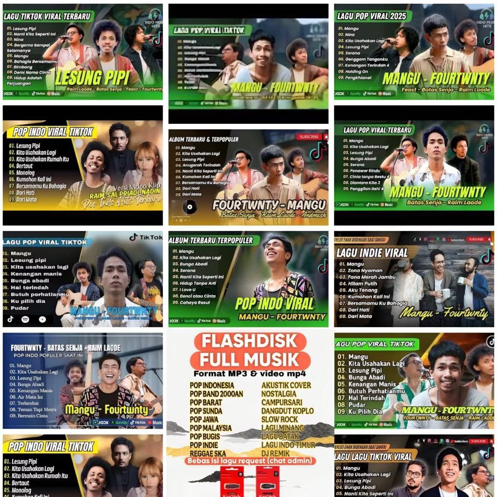 FLASH DISK LAGU INDIE VIRALL TIKTOK TERBARU 2025 -  FLASH DISK LAGU INDONESIA MP3 -  FULL ALBUM TERB