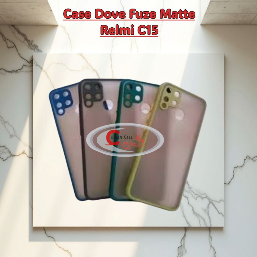 Case Dove Fuze Matte Relmi C15 Premium Pelindung Belakang