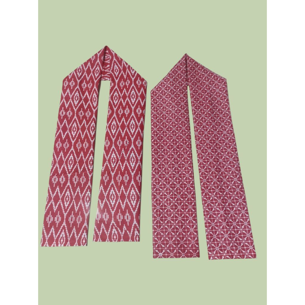 scarf syall cukin merah putih batik