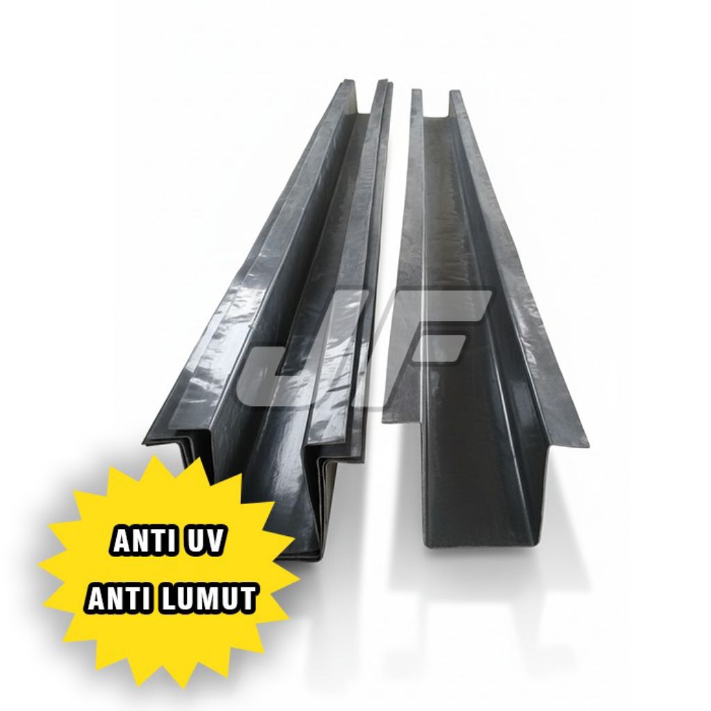 Talang Air Fiberglass FRP Ukuran Menyesuaikan - Solusi Atap Rumah & Gudang