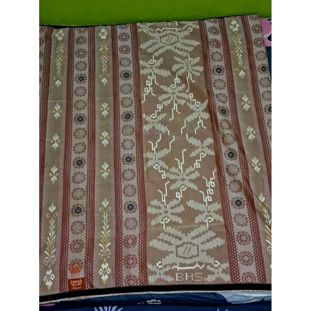 sarung bhs jacquard songket ikat royal bronze sutra mesres