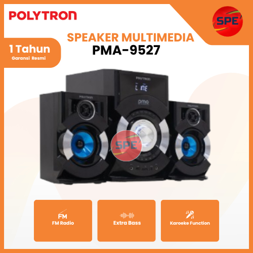 SPEAKER MULTIMEDIA POLYTRON PMA-9527 ( GARANSI RESMI MEDAN)