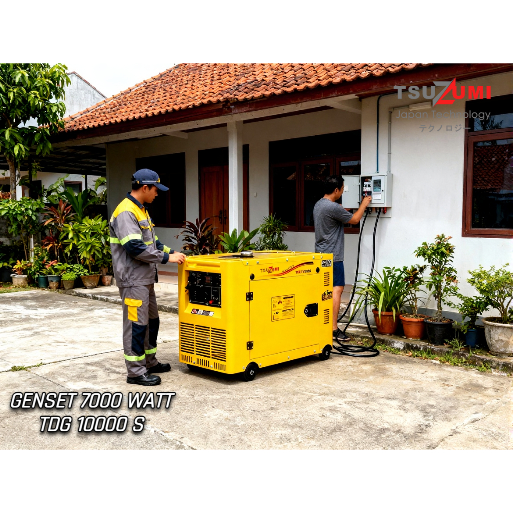 Tsuzumi Genset Solar 7000 Watt TDG 10000S Japan Technology