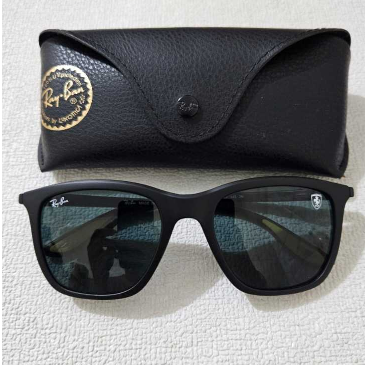 KACAMATA RAYBAN SCUDERIA FERRARI RB4433M BLACK DOFF ORIGINAL