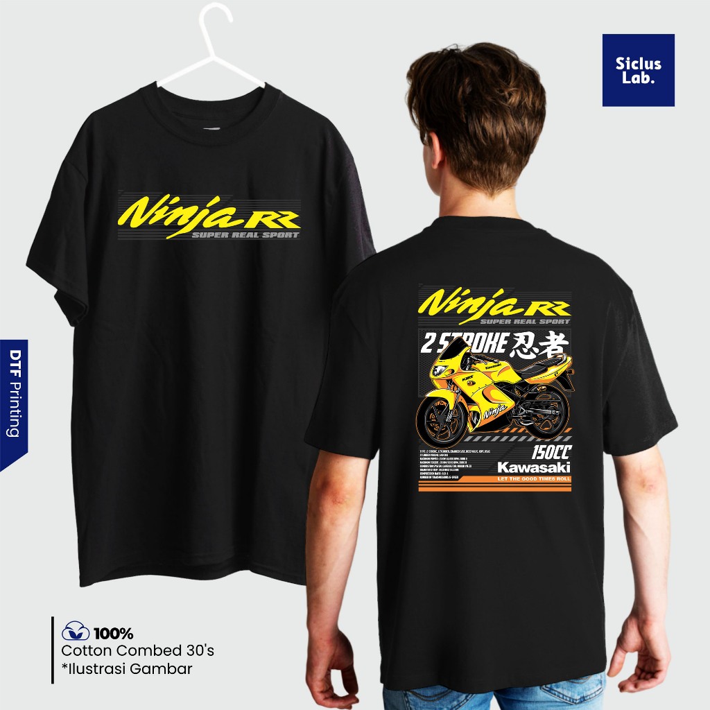 Kaos Baju Distro 2 STROKE ORIGINAL KAWASAKI NINJA 150 R SS OLD SUPER KIPS 2 TAK INDONESIA Terlaris