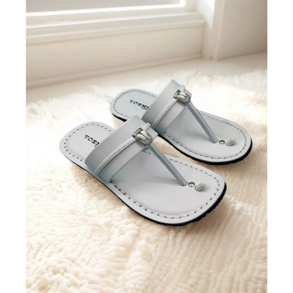 Sandal Jepit Tarumpah Kulit Pria Dewasa Outsole Karet Mentah Bagus Bergaya dan Elegan