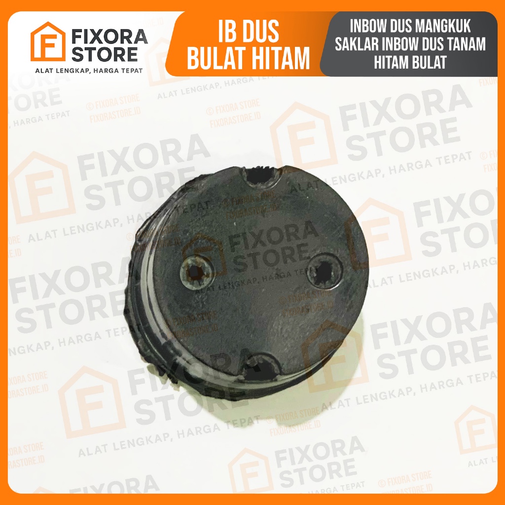 IB Dus Bulat Hitam 5/8 Inbow Dus Mangkuk Saklar Inbow Dus Tanam Hitam Bulat