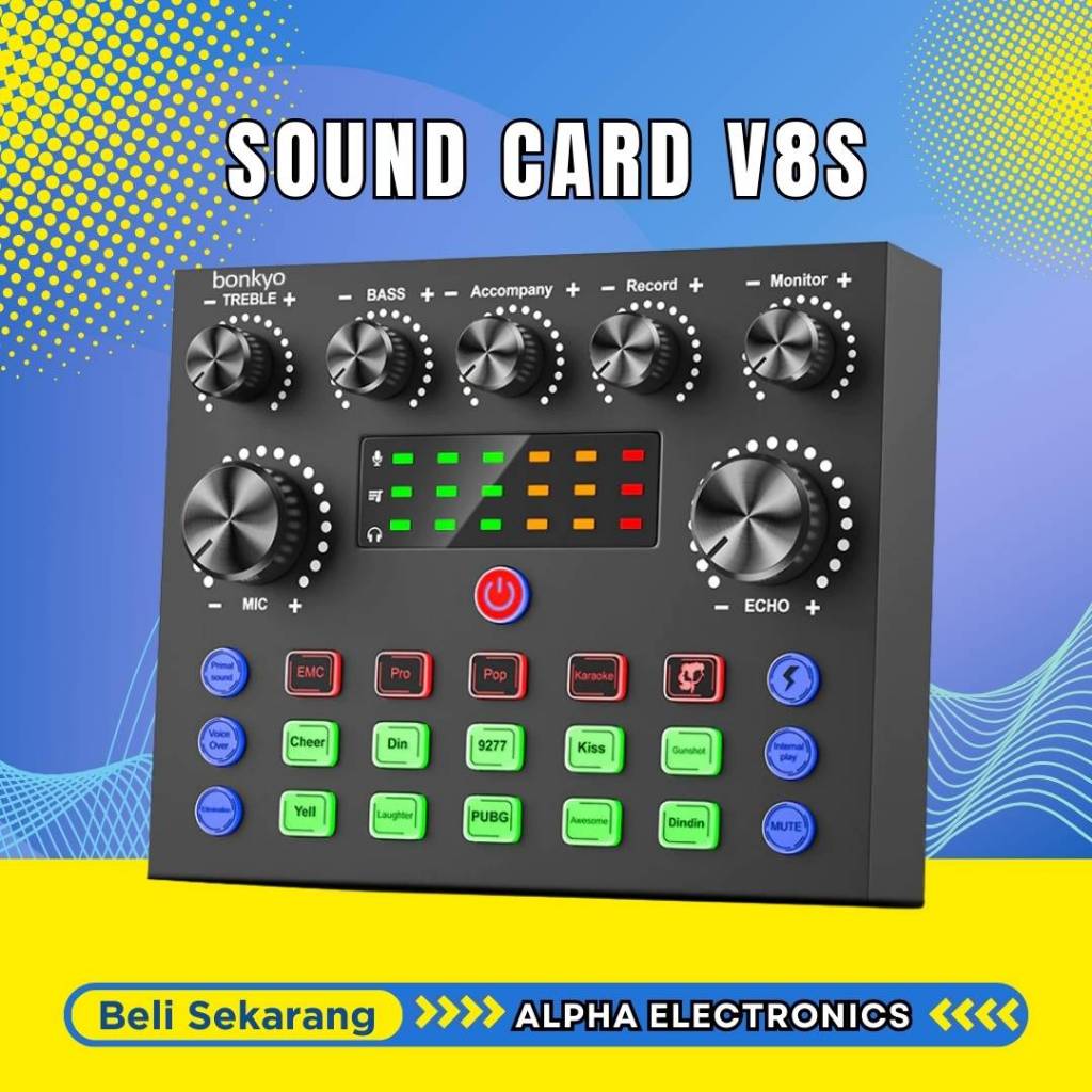 SOUND CARD V8S/V8S SoundCard Bluetooth Audio Usb External - Sound Card Laptop Elektronik - SOUNDCARD