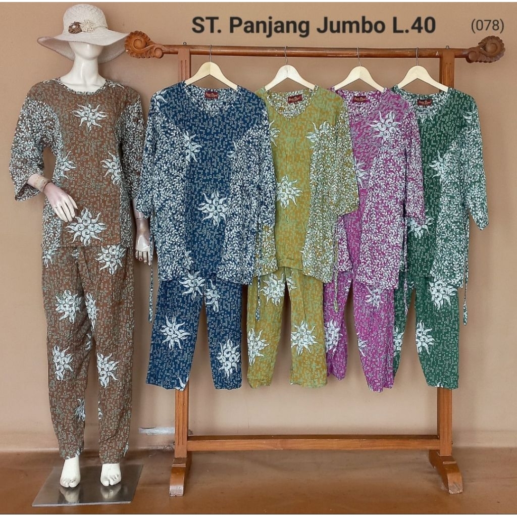 Setelan Panjang Jumbo By Putri Diana Busui Bahan Rayon Halus