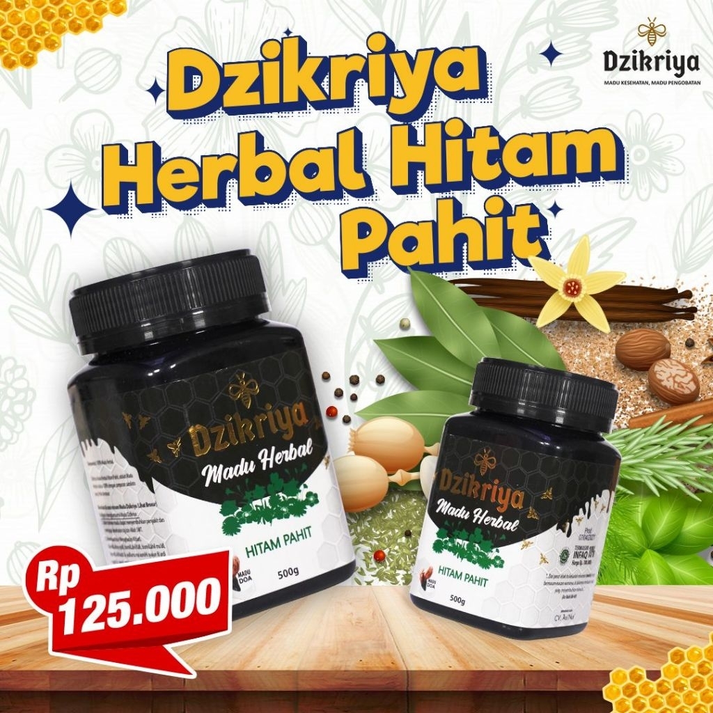 Madu Dzikriya Herbal Hitam Pahit