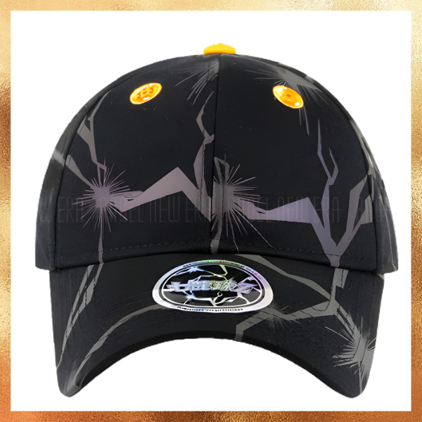 Topi New Era Angel x Dragon Ball Thunder Collab Anime Reflective Black Dad Cap Original