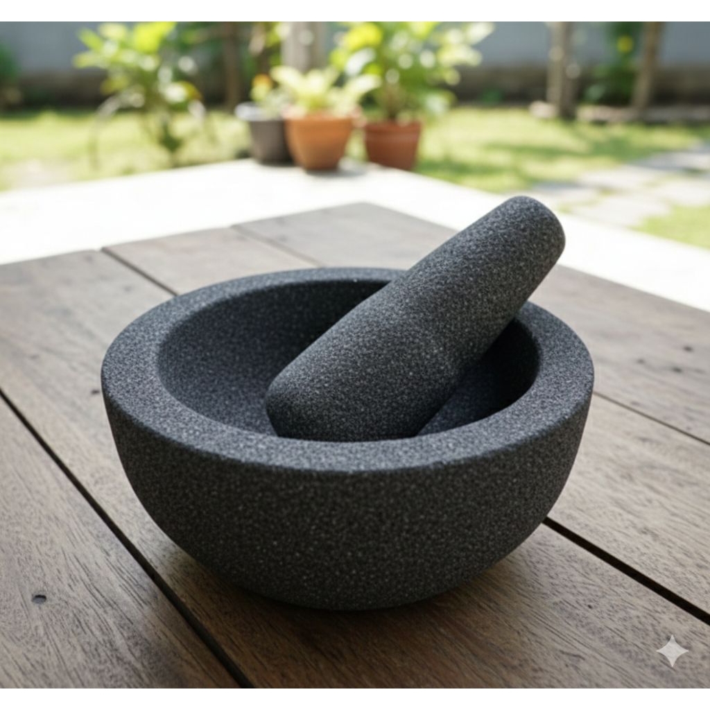 Cobek 20cm Cocok untuk Tahu Tek atau Rujak