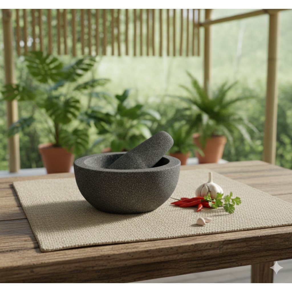 Cobek tahu Tek Pori Rapat