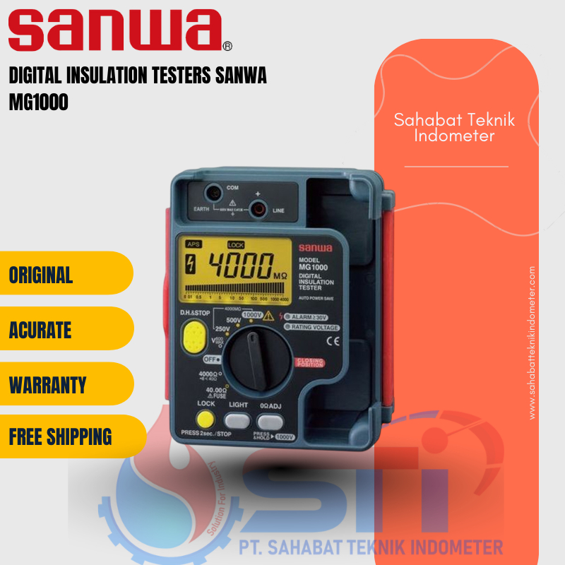 Digital insulation testers Sanwa MG1000