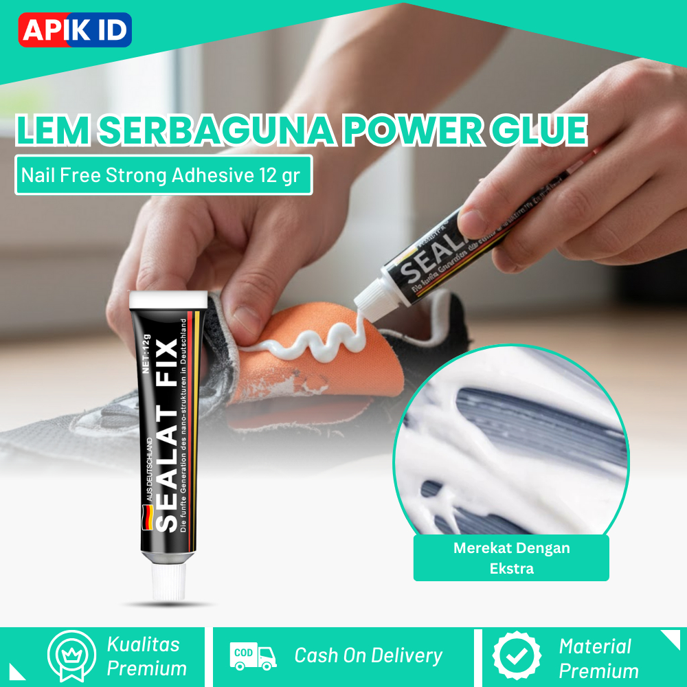 Lem Sealant Fix Super Kuat Anti Bor Lem Stainless Keramik Besi / Lem SealantFix