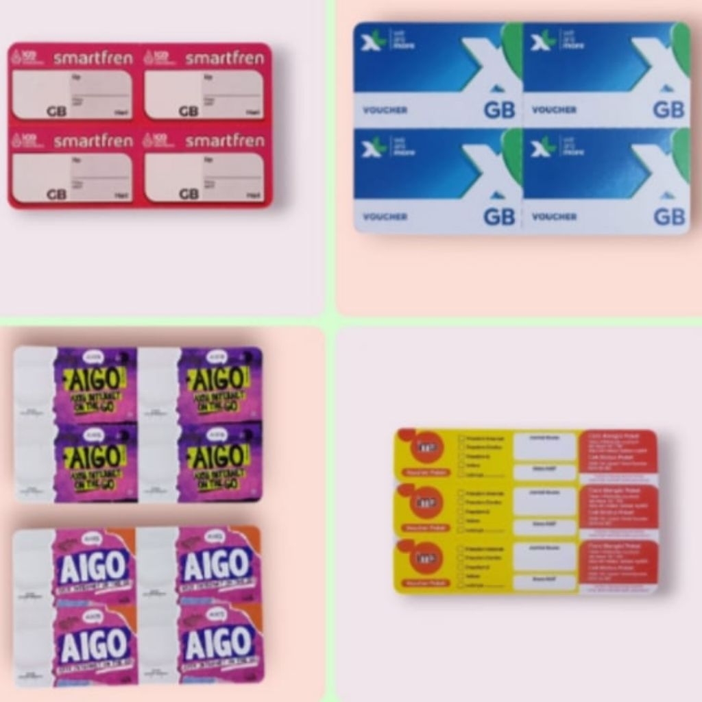 voucher smartfren kosongan / voucher xl kosongan / voucher axis kosongan