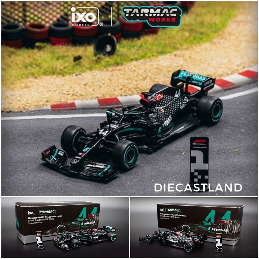 Tarmac Works Global64 1/64 Mercedes-AMG F1 W11 EQ Performance British Grand Prix 2020 Winner T64G-F0