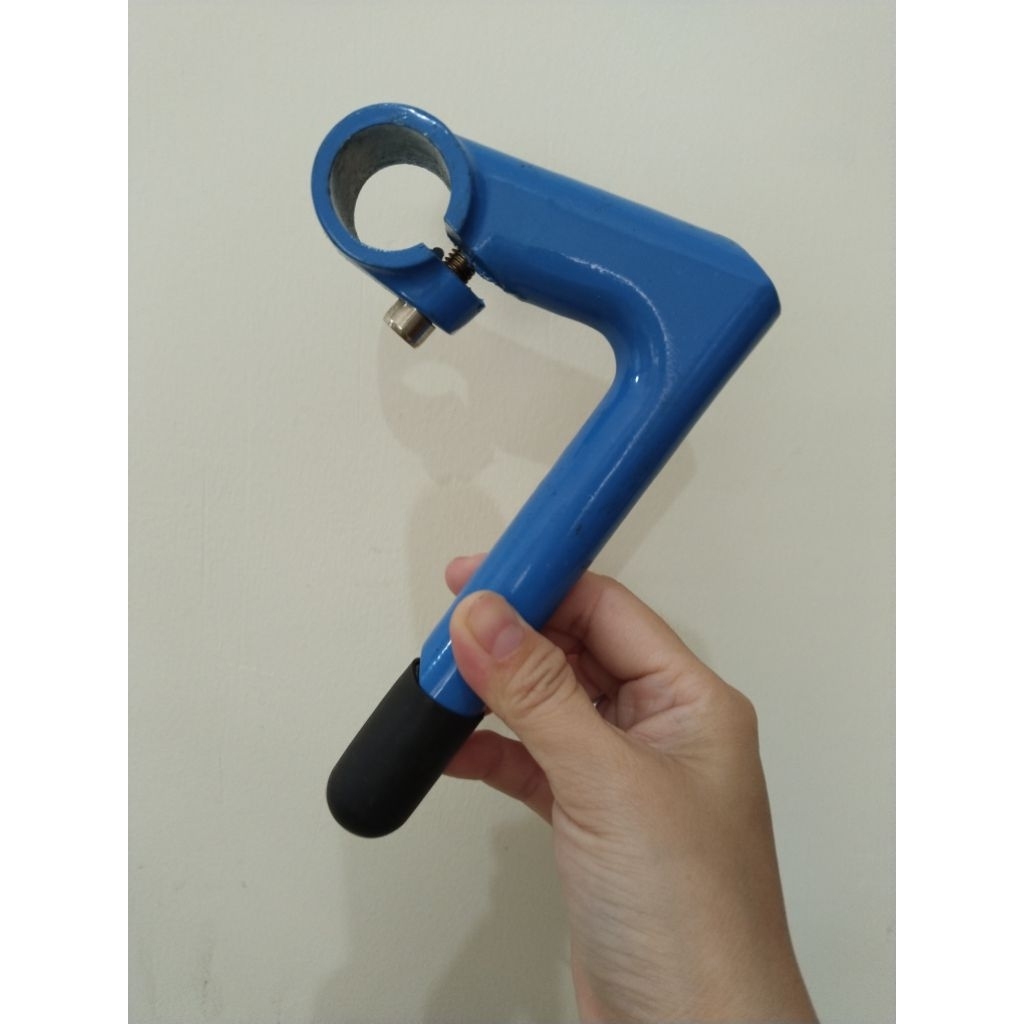 Stem Bango / Quill Stem Sepeda Fixie BMX Balap Jadul Biru Alloy