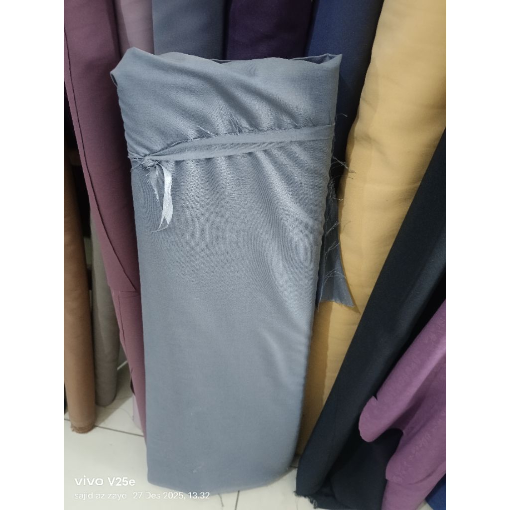 elzena kain katun toyobo original FD abu muda