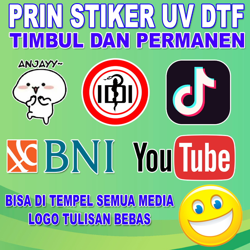 CETAK STIKER UV DTF A3 / PRINT UV STIKER DTF