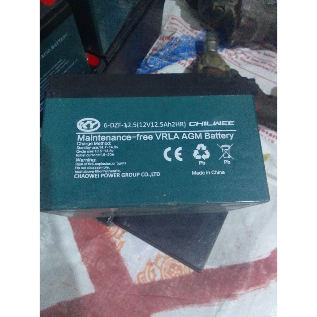 AKI/BATERAI SEPEDA LISTRIK  12 v 12 ah ORI CABUTAN (CEK DESKRIPSI)