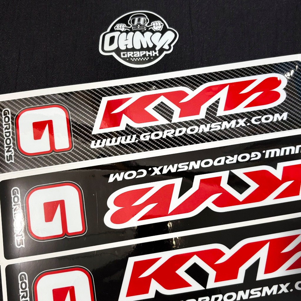 Sticker TELE KYB GORDON SHOWA KLX WR KTM KX