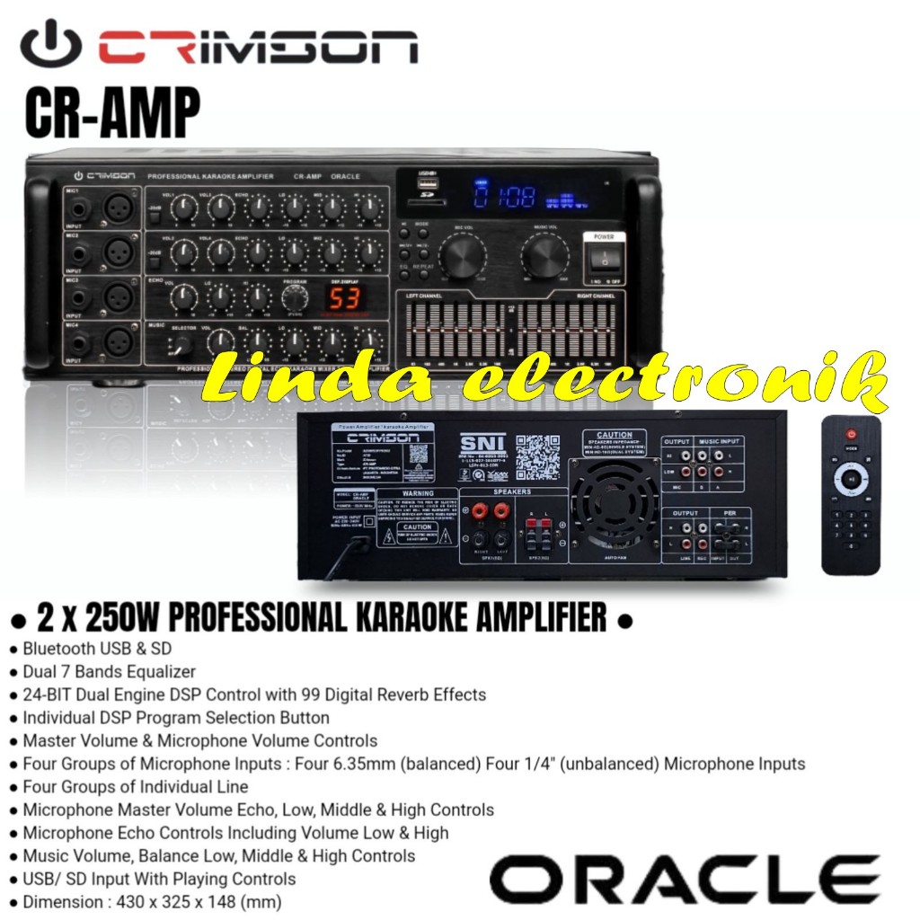 Amplifier Crimson CR AMP Oracle / crimson cr amp oracle Original 99 DSP Reverb original