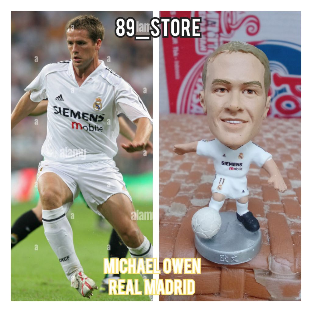 Pre Order Figure Soccer Repaint Michael Owen Real Madrid