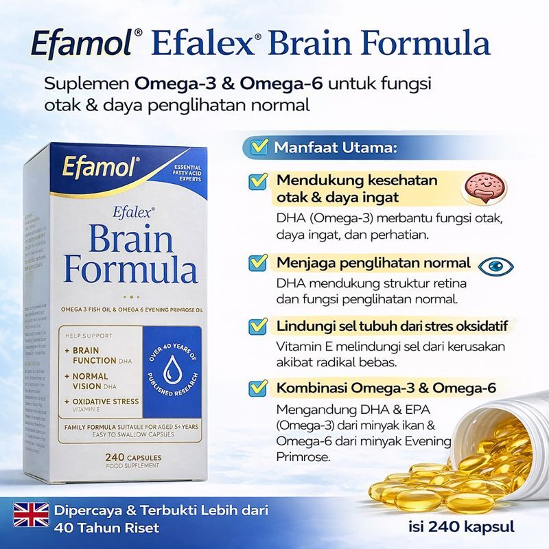 EFAMOL EFALEX BRAIN FORMULA 240 CAPSULES
