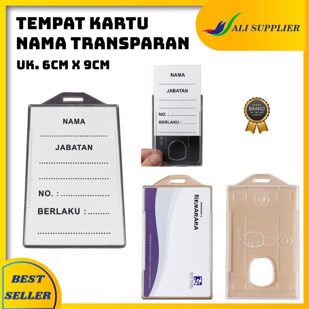 TEMPAT KARTU ID CARD BENING / CASING ID CARD BENING / CARD HOLDER BENING / HOLDER ID CARD / NAME TAG
