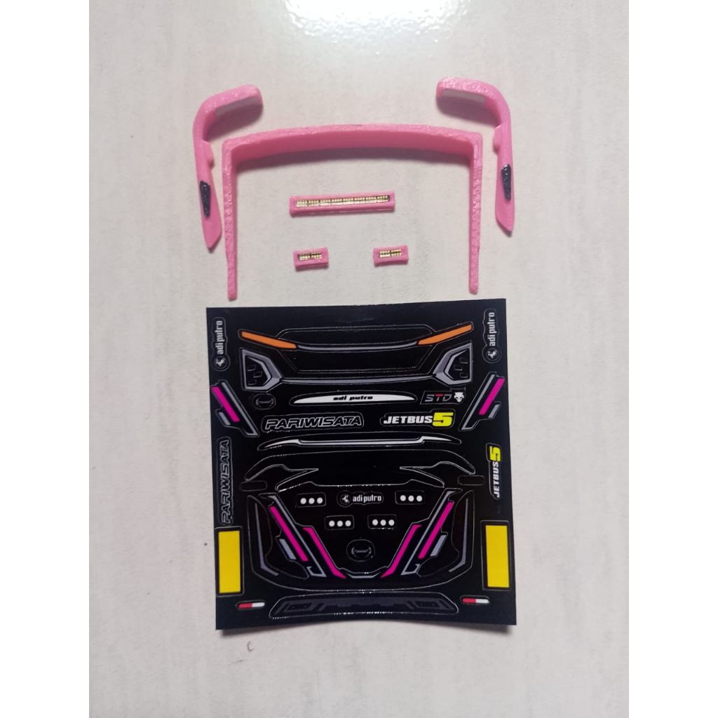 Spion Bando Miniatur Bus Jetbus 5 Aksesoris Miniatur Bus Plastik