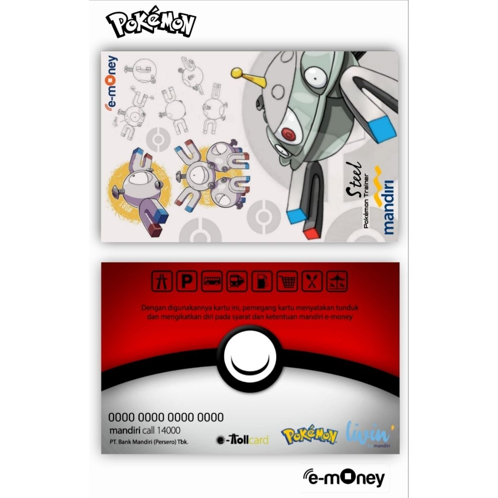 e money bank Mandiri Pokemon ( E-money pokemon )